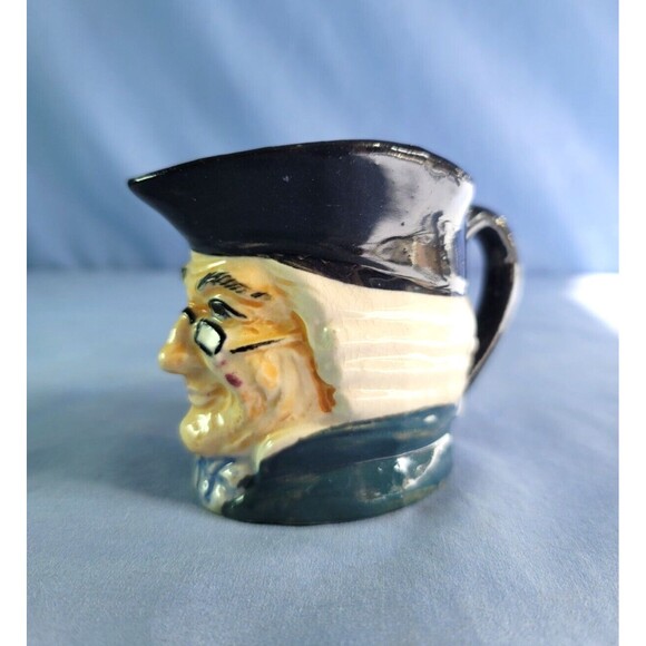 TOBY MUG Ben Franklin Character Face Vintage Glossy Finish Cup 3.25''Tall - Picture 2 of 8